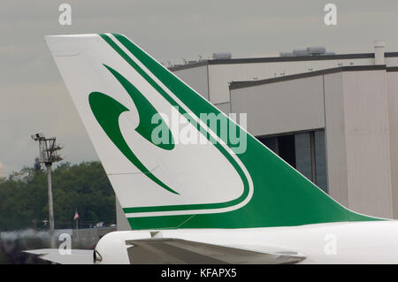 Queue d'un Jade Cargo International Boeing 747-400 freighter Banque D'Images