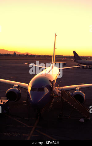 Boeing 737-700 stationné Banque D'Images