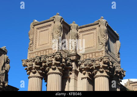 Pergola Sculpture, Palace of Fine Arts, San Francisco, Californie Banque D'Images