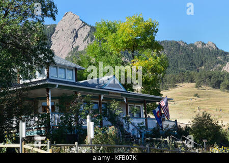 Station forestière, Chautauqua Park, Boulder, Colorado Banque D'Images