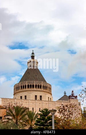 Basilique de l'Annonciation à Nazareth, Israël Banque D'Images