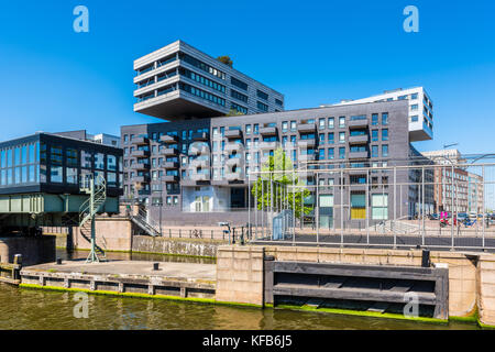 Des appartements modernes dans le quartier d'Amsterdam Pays-Bas westerdok Banque D'Images