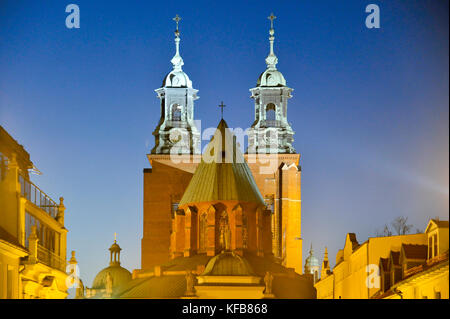 Archikatedralna Wniebowziecia Najswietszej Bazylika gothique Panny Marii je sw Wojciecha ((La Basilique Cathédrale de l'Assomption de la Sainte Vierge Banque D'Images