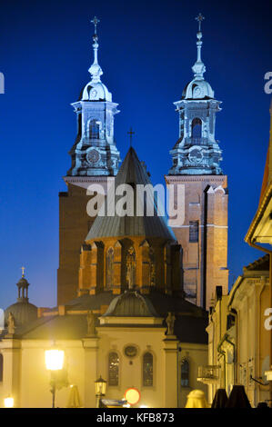 Archikatedralna Wniebowziecia Najswietszej Bazylika gothique Panny Marii je sw Wojciecha ((La Basilique Cathédrale de l'Assomption de la Sainte Vierge Banque D'Images