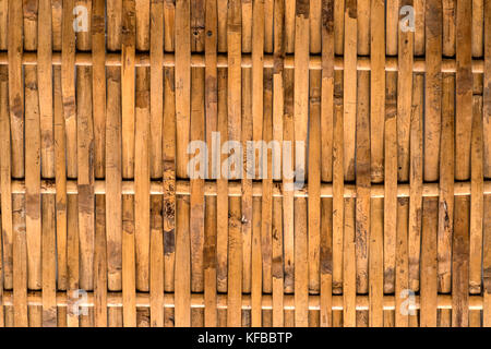 Tissu mural en bambou thai folk art Banque D'Images