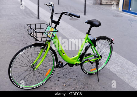 Location de vélos Gobee, Paris - France Banque D'Images