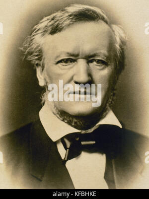 Richard Wagner (1813-1883). compositeur allemand. portrait. la photographie. Banque D'Images