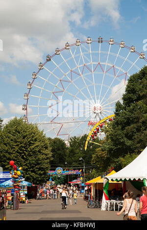 La Russie, Moscou. Le Moscou-850 Grande Roue au centre panrusse des expositions. Banque D'Images