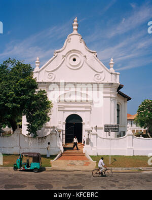 SRI LANKA, l'Asie, Galle, entrée à l'église réformée néerlandaise Banque D'Images