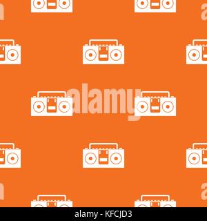 Magnétophone transparente motif vintage Illustration de Vecteur