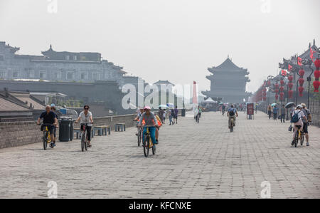 Stock photo - mur de la ville de Xian, Chine Banque D'Images