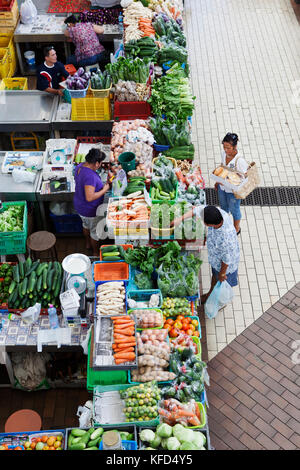 Polynésie française, Tahiti. Le Marché Municipal de Papeete. Banque D'Images