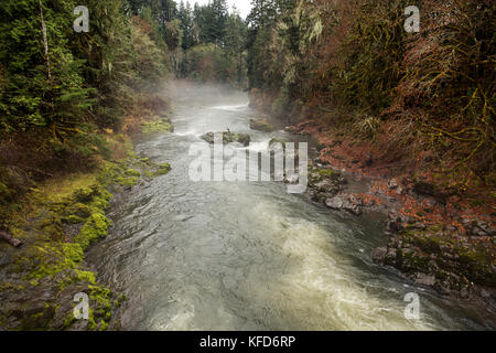 Usa, Ohio, santiam pass, l'santiam river qui est un affluent de la rivière willamete est situé à côté de l'autoroute 20 Banque D'Images