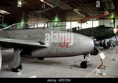 Musée de l'air de Cracovie (Pologne), le Yak 23 avion de chasse (URSS, 1947) Banque D'Images