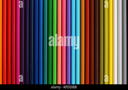 Crayons de couleur texture gradient vertical Banque D'Images