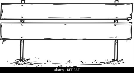 De dessin vectoriel vide vide road block arrow sign Illustration de Vecteur