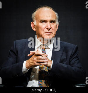 Chef du parti, le député de Sir Vince Cable à la conférence d'automne des libéraux-démocrates au Centre international de Bournemouth, à Bournemouth, au Royaume-Uni - le dimanche 17 septembre 2017.Photo : séance de questions-réponses avec le député de Sir Vince Cable, chef des libéraux-démocrates Banque D'Images