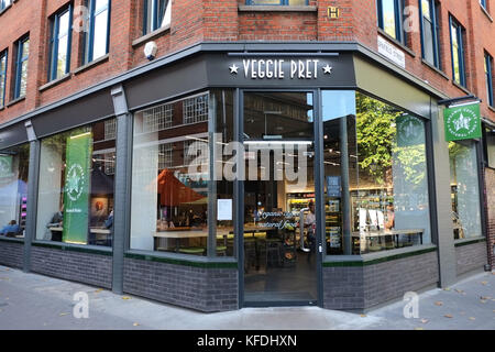 Veggie PRET Exmouth Market Clerkenwell dans le quartier d'Islington à Londres Banque D'Images