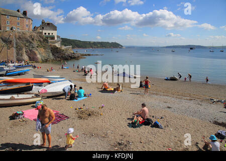 Le village de vacances de cawsand Cornwall sur la côte du sud Banque D'Images