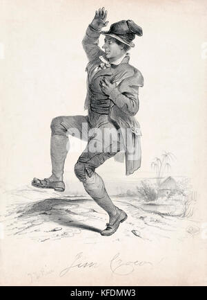 Thomas Dartmouth Rice (1808-1860), dramaturge américain blanc et ...