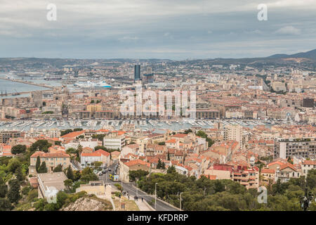 Vue panoramique de Marseille en France Banque D'Images