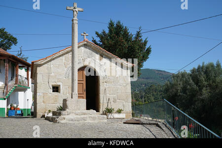 Capela de Nossa Senhora das Neves en codecal, village entre Ponte de lima et rubiaes, camino de Santiago, Portugal Banque D'Images