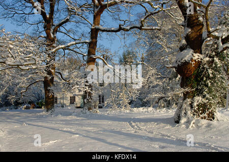 Lutry commune dans la neige Banque D'Images