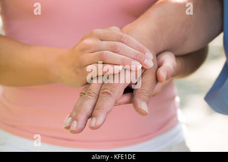 Close-up of a Man's Hand Banque D'Images