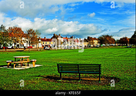 Village Green, West Auckland, County Durham Banque D'Images