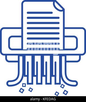 Activité bureau déchiqueteuse machine design Illustration de Vecteur