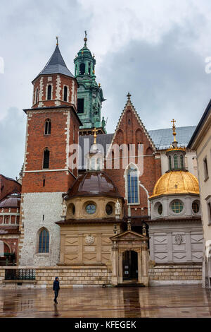 Cracovie, Pologne - juin 2012 : vue sur le château de Wawel Banque D'Images