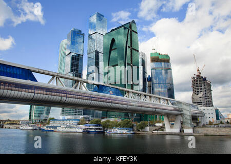 Gratte-ciels du centre d'affaires international de Moscou (MIBC) le MIBC Est un projet unique de construction urbaine et le plus grand en Europe Banque D'Images