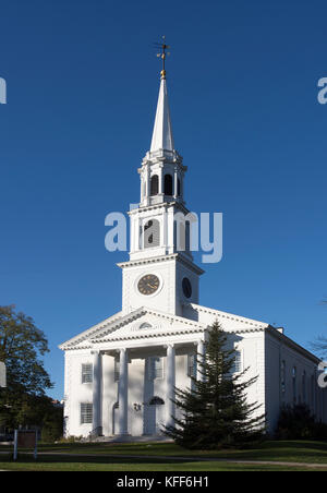 La première église congrégationaliste, Williamstown, Massachusetts, USA, peuvent retracer son histoire à 1765 Banque D'Images