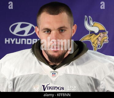Londres, Royaume-Uni. 27 oct, 2017. sécurité Harrison Smith au Minnesota Vikings Conférence de presse et la pratique au centre de Hazelwood, Sunbury, en avance sur leur jeu nfl international series uk vs Cleveland Browns au stade de Twickenham, London, UK, 27 octobre 2017 photo de Keith mayhew/Alamy live news Banque D'Images