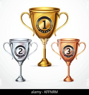 Tasses trophée. vector illustration Illustration de Vecteur