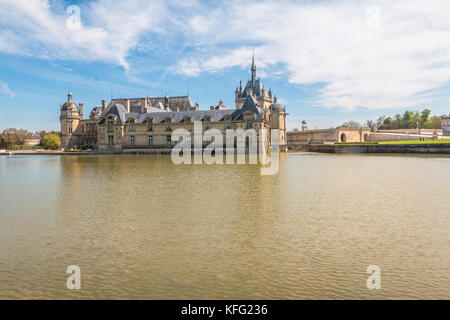 Chateau Chantilly en France Banque D'Images