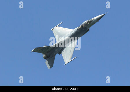 F-16 Viper de l'Air Combat Command F-16 Viper de l'équipe basée à Shaw AFB, S.C., en fuite. Banque D'Images