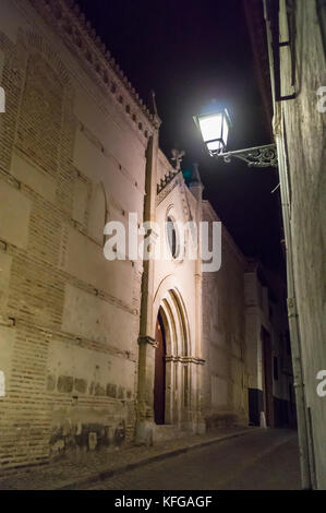 Église de Saint Jean des Rois (San Juan de los Reyes), 1520, par nuit, Grenade, Andalousie, Espagne Banque D'Images