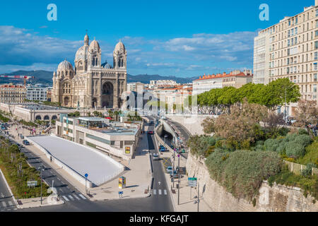 Cathédrale de Marseille France Banque D'Images