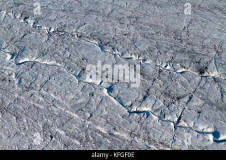 Les modèles de glace dans le glacier de l'islande Banque D'Images