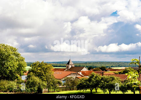 Colombey-les-Deux-Églises (départements de la Haute-Marne, France) : résidence de l'ancien président français Charles de Gaulle et sa famille Banque D'Images