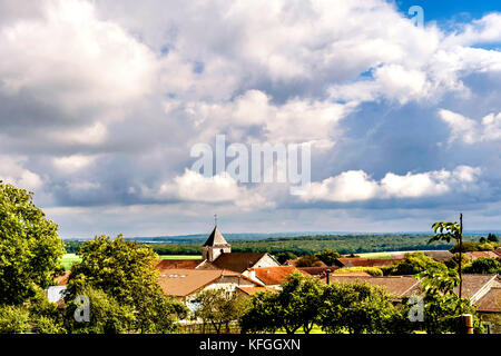 Colombey-les-Deux-Églises (départements de la Haute-Marne, France) : résidence de l'ancien président français Charles de Gaulle et sa famille Banque D'Images