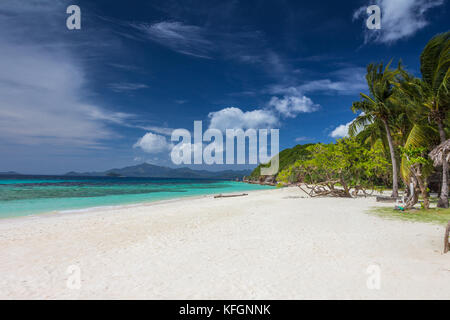 Banul plage dans l'île de Palawan Philippines Coron Banque D'Images