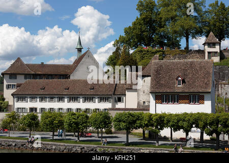 Couvent des Capucins et le bord de l'eau, Rapperswil, St Galen, Suisse Banque D'Images