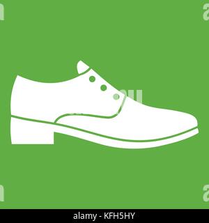 L'icône green Chaussures hommes Illustration de Vecteur