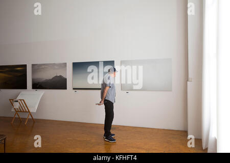 La Brasserie Brasserie Promenade artistique, colonie d'Art, Los Angeles, Californie, USA Banque D'Images