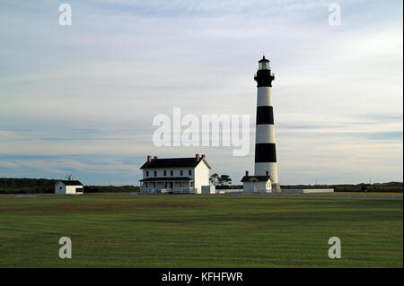 Bodie Island Lighthouse, Cape Hatteras National Seashore, Caroline du Nord. Banque D'Images