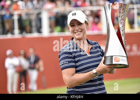 Kuala Lumpur, MALAISIE. 29 octobre 2017. Cristie Kerr des États-Unis remporte le Sime Darby LPGA Malaysia au TPC Kuala Lumpur le 29 octobre 2017 en Malaisie. Crédit : Chris Jung/ZUMA Wire/Alamy Live News Banque D'Images