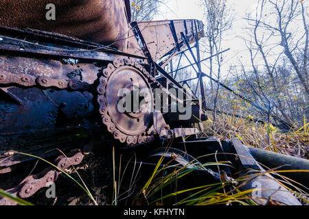 Quickborn, Allemagne. 19 octobre 2017. La zone de tourbe de Quickborn, Allemagne, 19 octobre 2017. La production de tourbe dans la région devrait prendre fin avant 2020. Crédit : Markus Scholz/dpa/Alamy Live News Banque D'Images