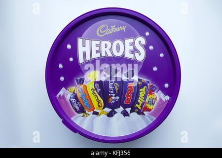 Cadbury Chocolat Héros à remous Banque D'Images